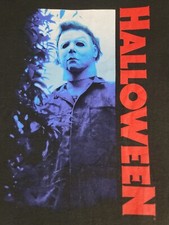 Halloween Michael Myers Black T-Shirt Sz XL New