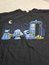 Anvil Doctor Who Halloween Trick Or Treat Adult Large Cotton T-shirt Pre-owned
