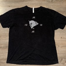 HALLOWEEN 1978 2018 MOVIE HORROR MICHAEL MYERS Promo Goth Black T-Shirt Size XL
