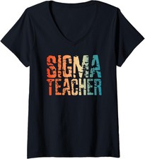 Back To School Sigma Teacher Meme Lovers Humor Cute Ladies' O-Neck Tshirt