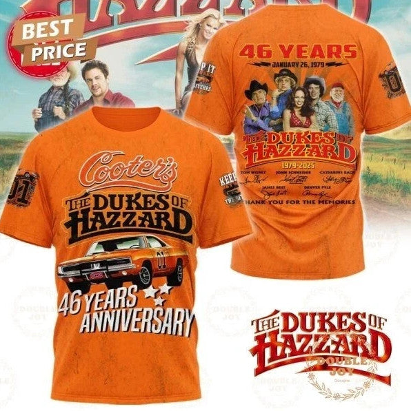 Cooter’s The Dukes Of Hazzard 46 Years Anniversary 2025 T-Shirt