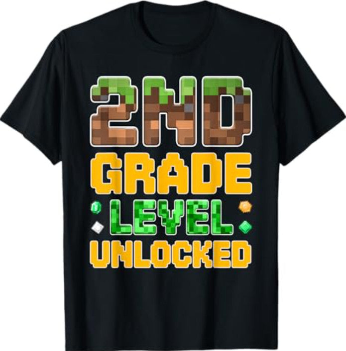 Back to School 2nd Grade Boys Gamer First Day Second Grade T-Shirt