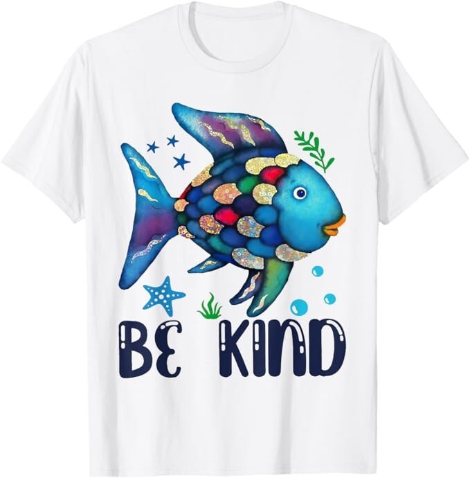 Be Kind Rainbow Fish Teacher Life Back To School Teaching Unisex T-Shirt