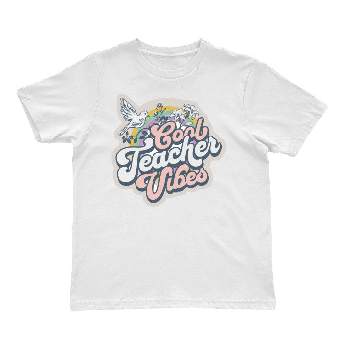 Cool Teacher Vibes Shirt, Teacher Back to School Gift, Teacher Vibes Shirt