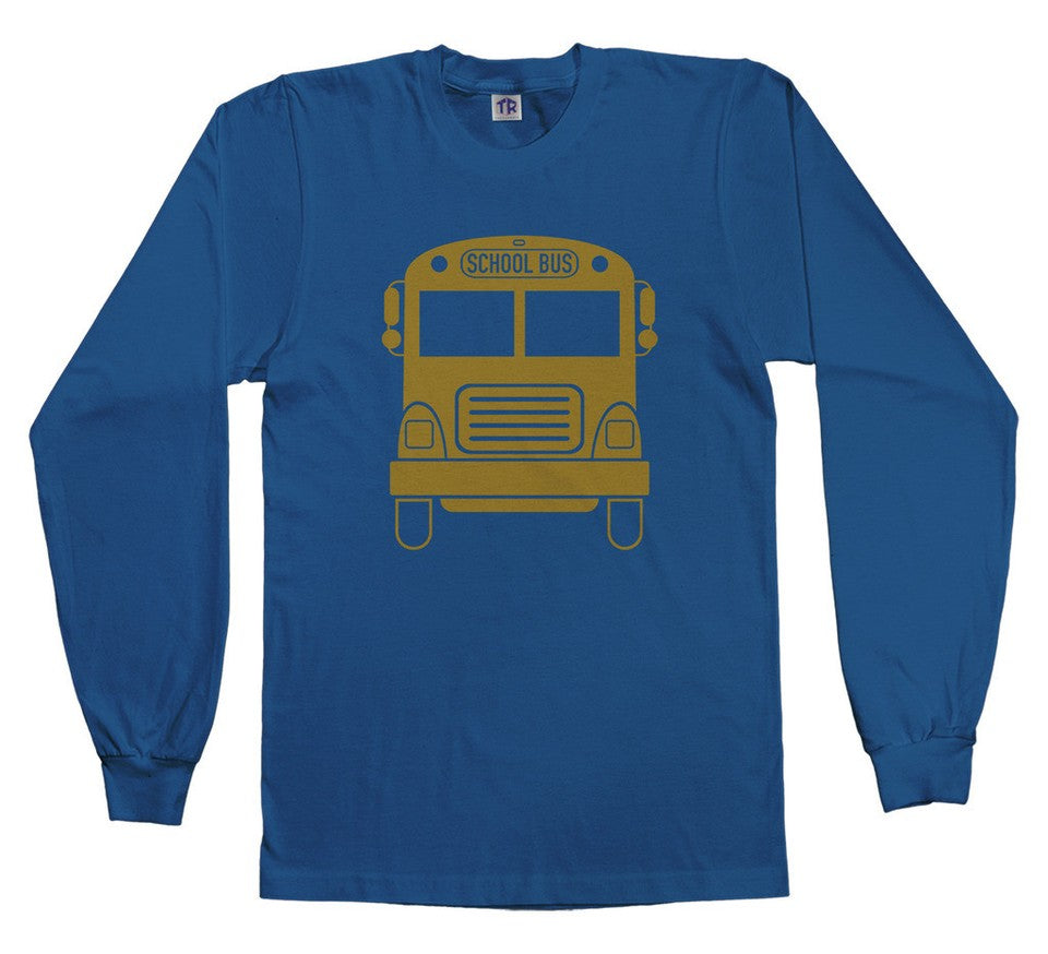 Gold School Bus Youth Long Sleeve T-Shirt Driver Children Back To School Gift