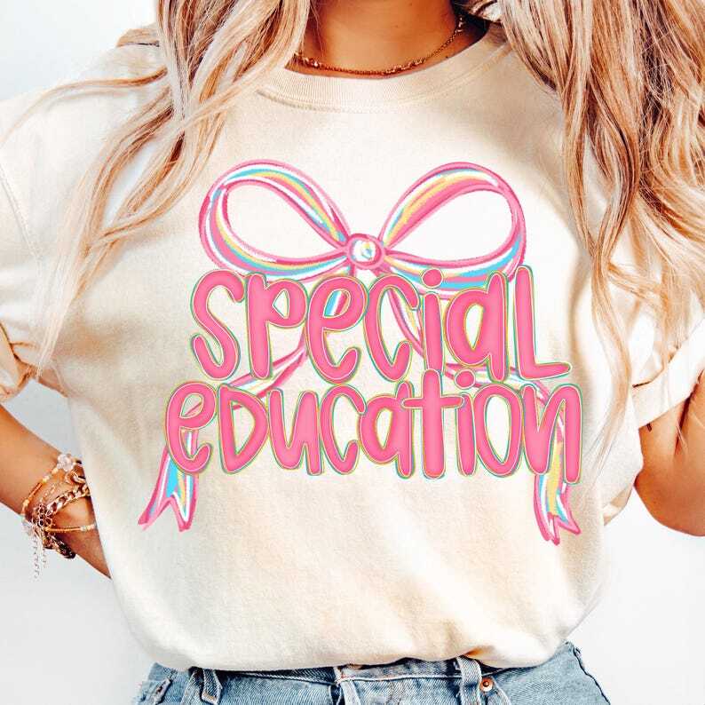 Special Education Teacher Tee SPED Coquette Back to School Pink Teacher Life