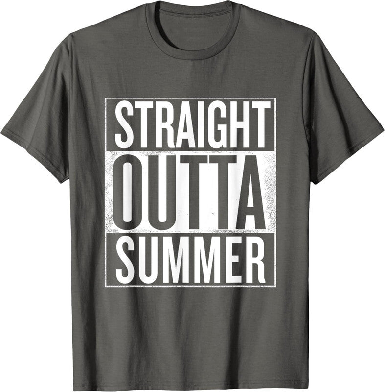 Straight Outta Summer Funny Back To School Meme Unisex T-Shirt