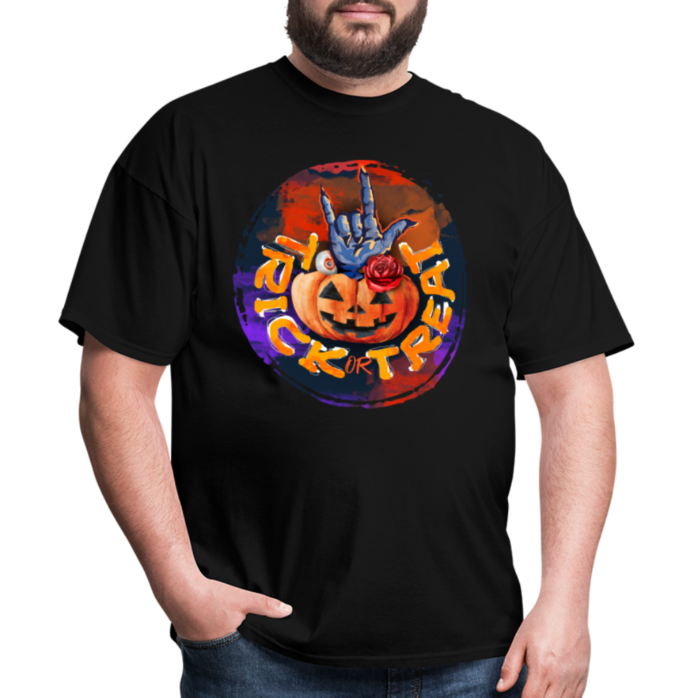 Halloween Trick Or Treat Pumpkin Head T Shirt